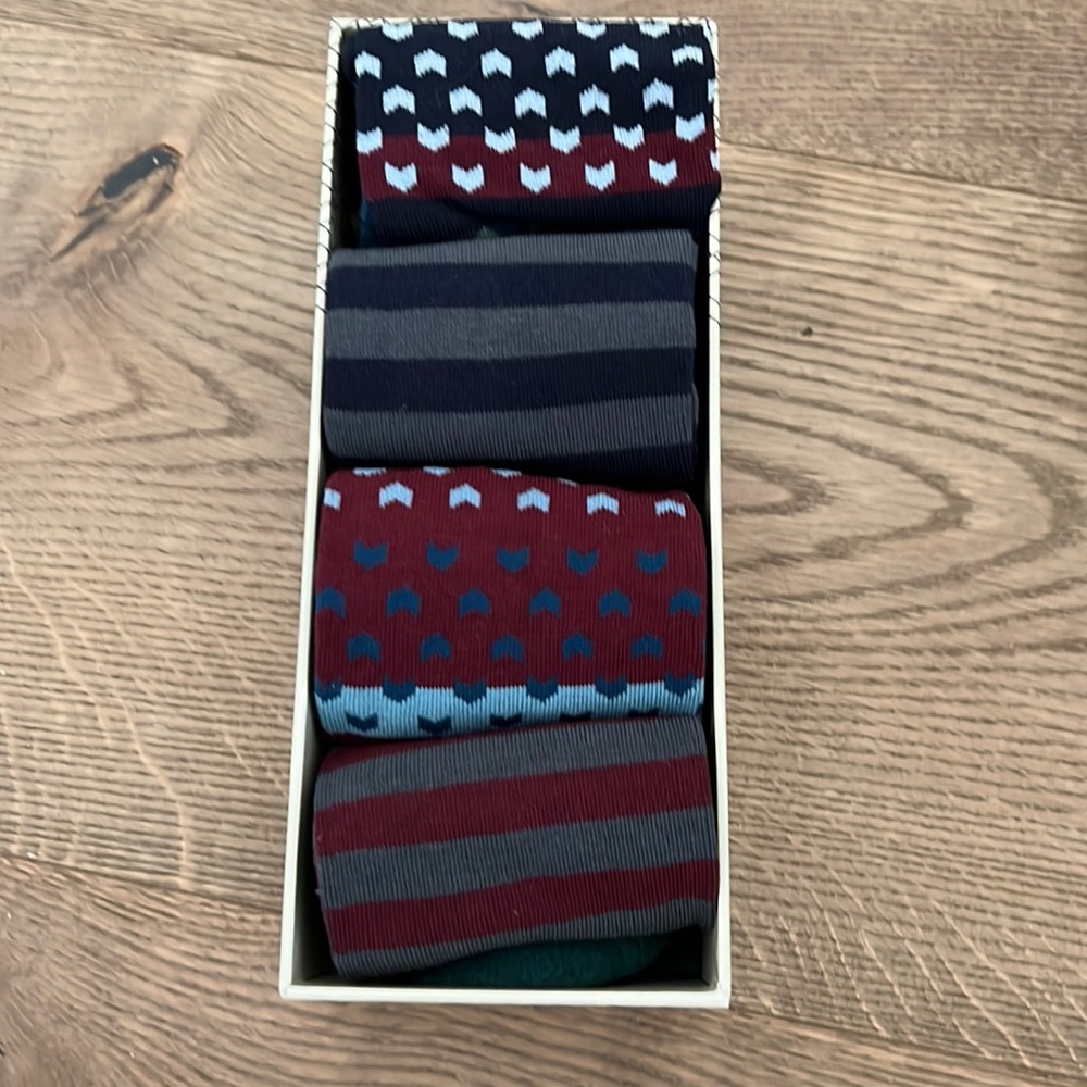 Bombas dress socks four pack.
